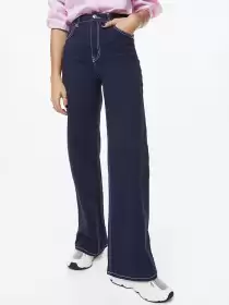 Women Wide Twill Trousers
