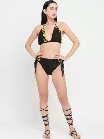 Women Halter Neck Swim Bikini Set