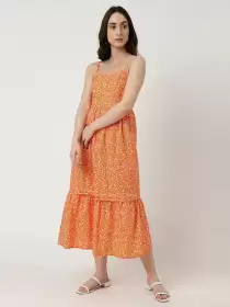 Floral A-Line Maxi Dress