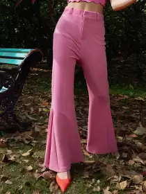 Women Slim Fit High-Rise Trousers