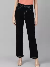 Women Wide Leg High-Rise Jeans