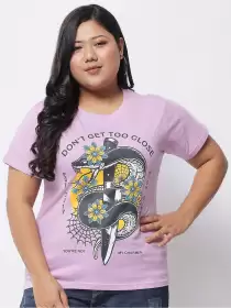 Plus Size Printed T-shirt