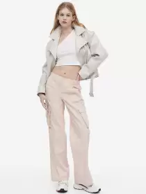 Women Canvas Cargo Trousers