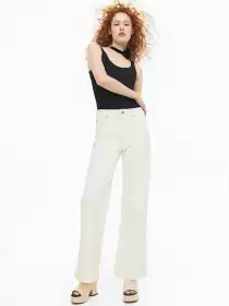 Women Wide High Jeans