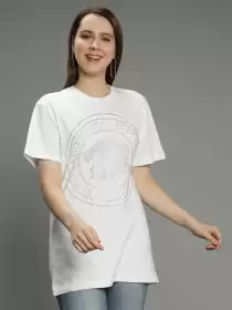Embellished Cotton T-shirt