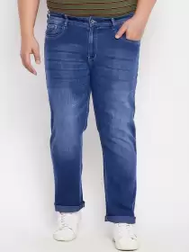 Men Heavy Fade Mid-Rise Jeans
