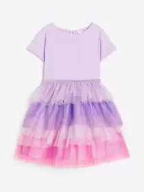 Girls Tulle-Skirt Dress