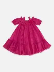 Girls Embellished A-Line Dress