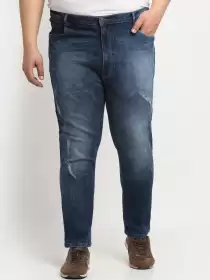 Men Plus Size Cotton Jeans