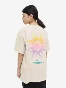 Girls Oversized Cotton T-shirt
