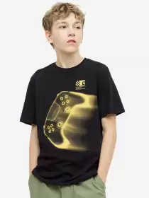 Boys Printed Cotton T-shirt - image 2