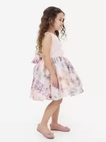 Girls Flared-Skirt Dress