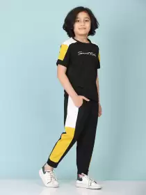 Boys Cotton T-shirt & Trousers