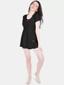 Round Neck Swimming Dress
