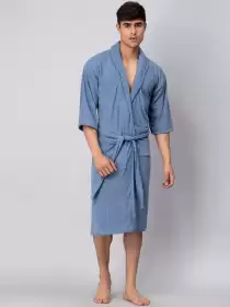 Men Skin-Friendly Bath Robe