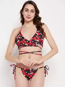 Women Printed Swim Bikini Set