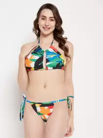Women Printed Swim Bikini Set