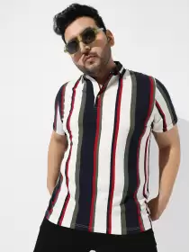 Plus Size Striped T-shirt