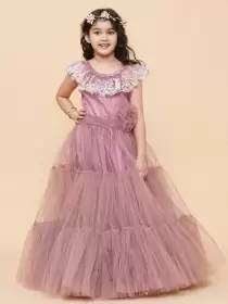 Girls Fit & Flare Maxi Dress