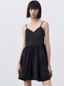 Structured A-Line Mini Dress