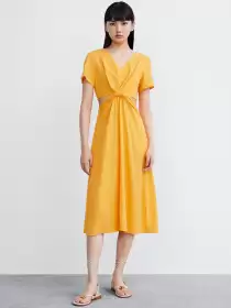 Cut-Out A-Line Midi Dress
