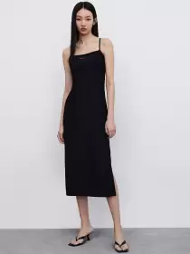 Ribbed Sheath Midi Dress