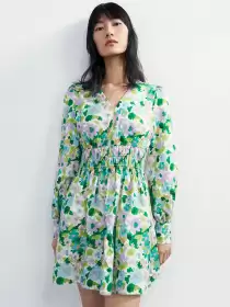 Cotton Floral Print Dress