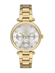 Women Stainless Steel Straps Multi Function Watch
