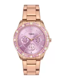 Women Stainless Steel Straps Multi Function Watch - image 2