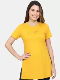 Longline Cotton Sports T-shirt