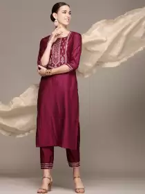 Women Kurta with Trousers With Dupatta