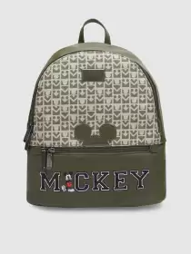 Women Leather Graphic Backpack