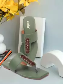 Women Open Toe T-Strap Flats