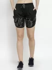 Women Printed Sports Shorts