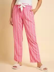 Women Striped Lounge Pants