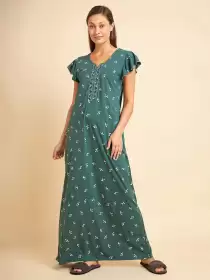 Printed Pure Cotton Nightdress