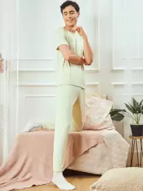 Men Pure Cotton Night Suit