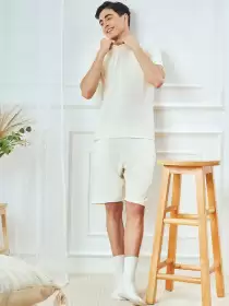 Men V-Neck Night Suit