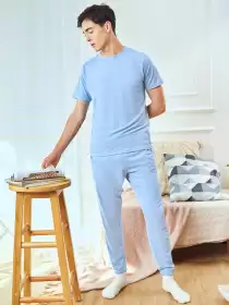 Men Round Neck  Night Suit