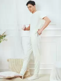 Men Round Neck Night Suit