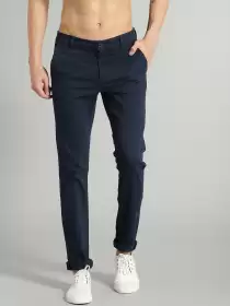 Men Slim Fit Basic Chinos