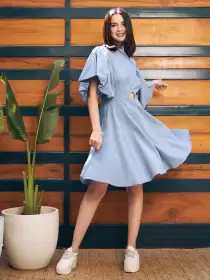 Pure Cotton Fit & Flare Dress