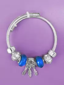 Women Silver-Plated Charm Bracelet