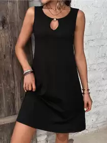 Keyhole A-Line Dress