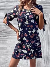 Printed A-Line Dress