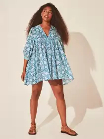 Floral Print A-Line Dress