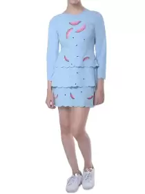 Printed A-Line Mini Dress