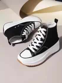 Women Mid Top Canvas Sneakers