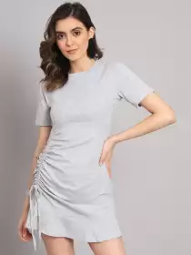Ruched Sheath Mini Dress