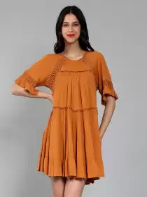 Tiered A-Line Mini Dress